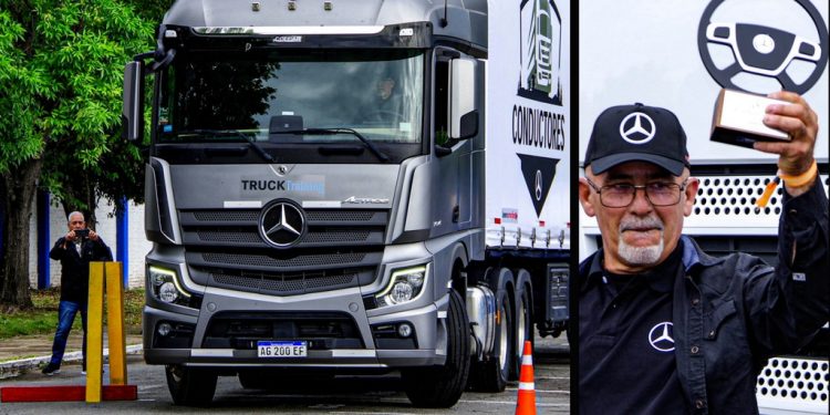 Mercedes-Benz eligió al mejor conductor de camiones Actros del país